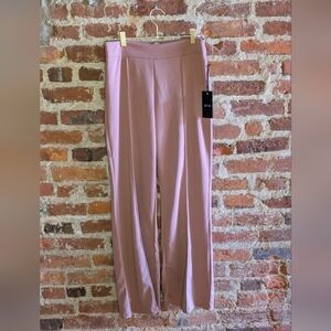 NWT Active USA Large Rose‎ PinkvWide Leg Pants w/ Back Zipper